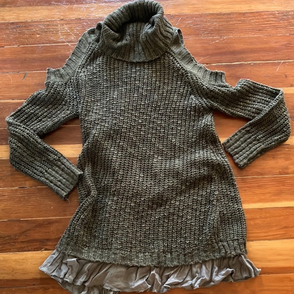 easel Dresses Olive Green Sweater Dress Poshmark